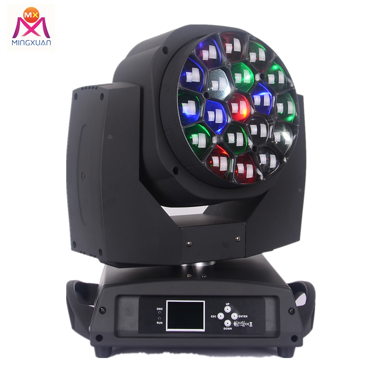 19x15W 4IN1 BEE EYE ZOOM LED Wash Moving Head Light